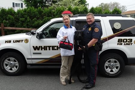 Read more about the article Allentown Animal Clinic Donates K-9 First Aid Kit to Whitehall Police